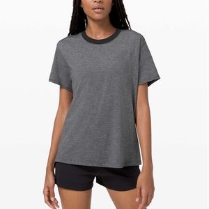 Lululemon All Yours Boyfriend Tee
Micro Stripe Black White